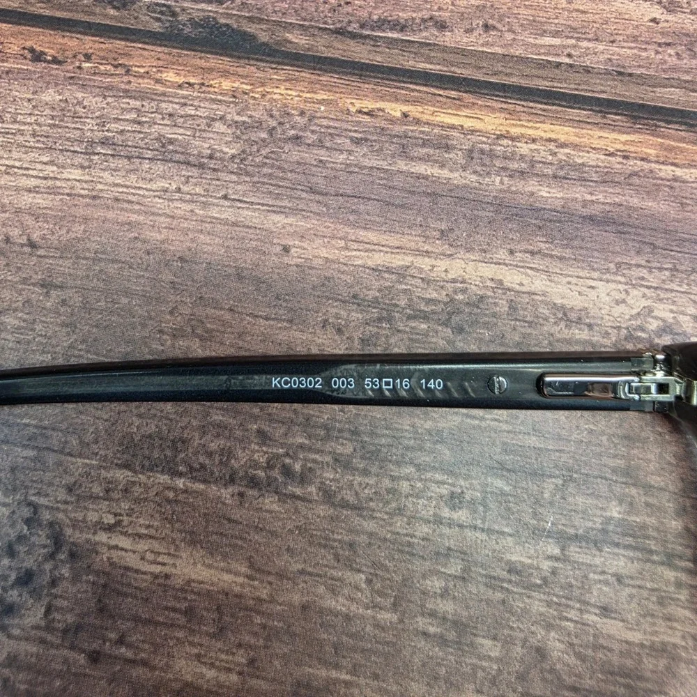 Kenneth Cole New York KC0302 003 Dark Grey Horn Cat Eye Eyeglasses 53-16-140